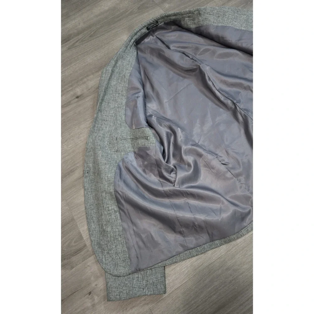 Coofandy Men's 1-Button Sports Coat Blazer Jacket Gray Size 3XL Pockets - Picture 6 of 14